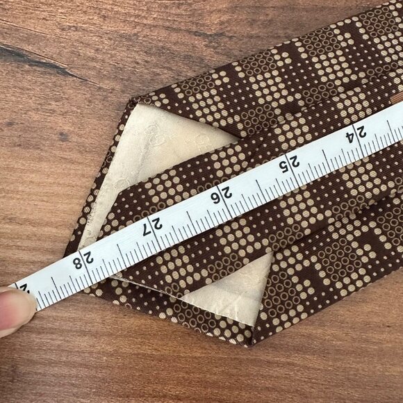 Gucci Silk Tie G Graphic Print Brown Color O/S - Picture 7 of 7